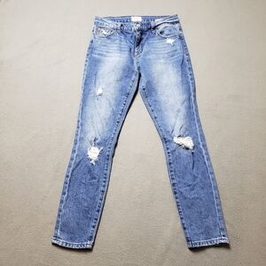 Hudson Distressed Jean Krista Skinny Jeans - Size 25